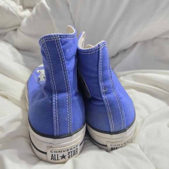 CONVERSE - Hightop Platform Converse blue - Picture 4 of 7